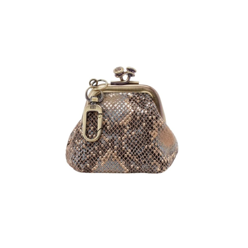 Hobo NWT Run Go Frame Metal Snake/Lizard Coin Purse